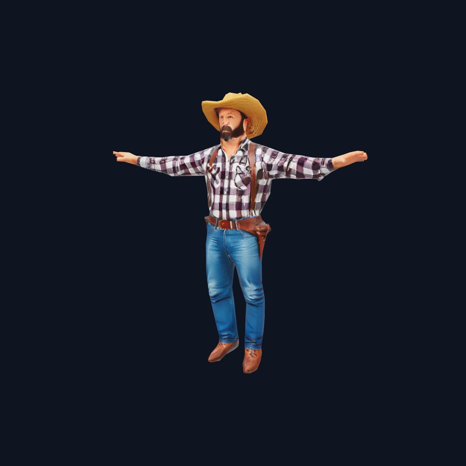 Western Cowboy Outfit model pack